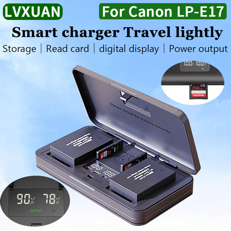 Canon Camera Eos R8 - LVXUAN LP-E17 Akku-Ladegerät, für Canon EOS