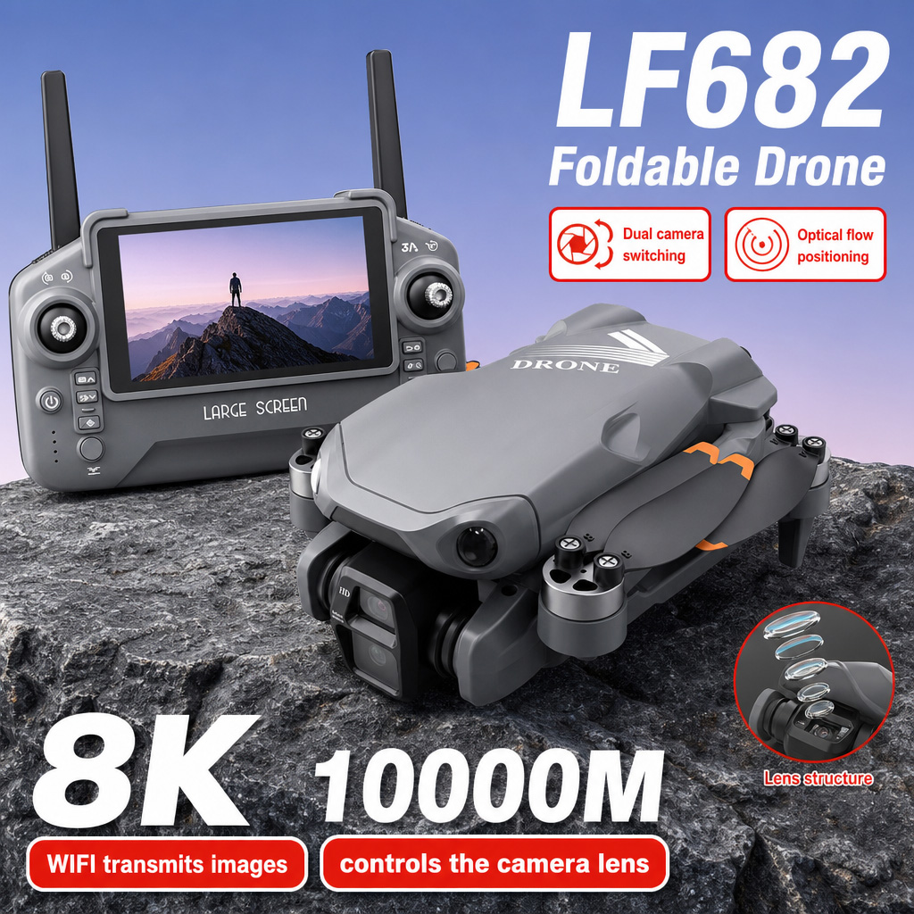 Luftbild-Drohne LF682 mit 8K H – Drone Camera With Gimbal Bewertung und Preis